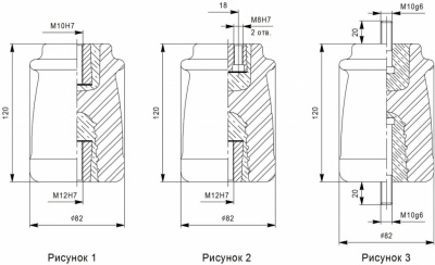 Изоляторы опорные ИО-10-3,75 I У3; ИО-10-3,75 II У3; ИО-10-3,75 III У3